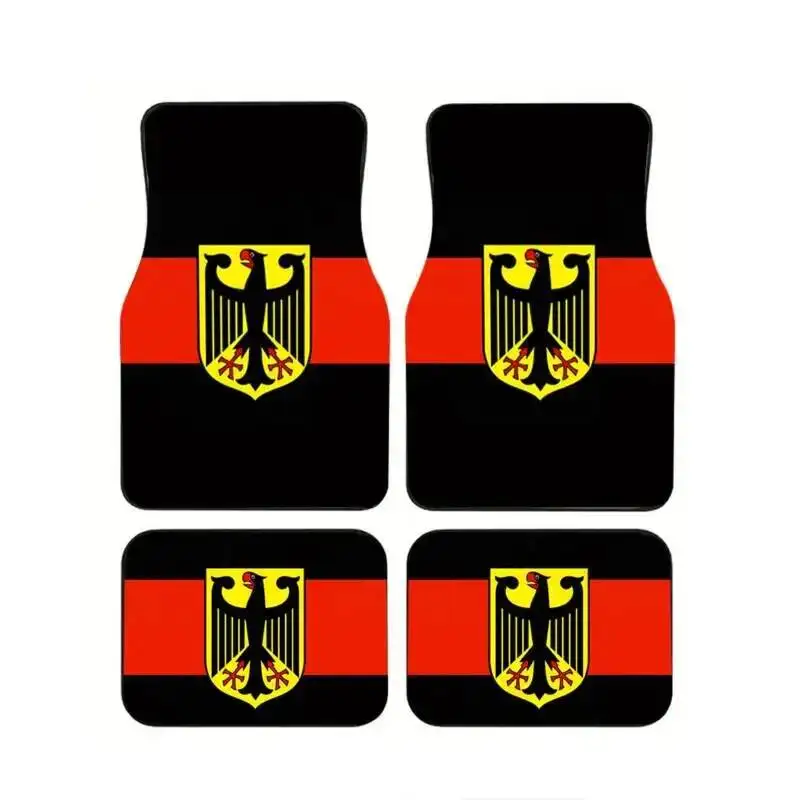 4Pcs German Eagle Flag Car Floor Mats Black Red Stripe Design Durable Non-Slip Polyester Carpet For German Car For Sedan SUV
4Pcs German Eagle Flag Car Floor Mats Black Red Stripe Design Durable Non-Slip Polyester Carpet For German Car For Sedan SUV