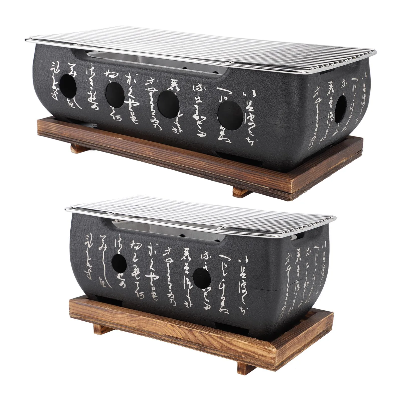 Outdoor BBQ Grill Aluminium Alloy Rectangle Portable Calligraphy Quick Heating Japanese BBQ Grill Versatile for Camping
Outdoor BBQ Grill Aluminium Alloy Rectangle Portable Calligraphy Quick Heating Japanese BBQ Grill Versatile for Camping
