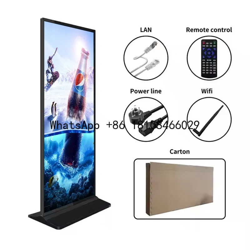 Hot Selling Vertical Digital Signage Advertising Equipment Billboard Lcd in Store Display With Touch Screen
Hot Selling Vertical Digital Signage Advertising Equipment Billboard Lcd in Store Display With Touch Screen