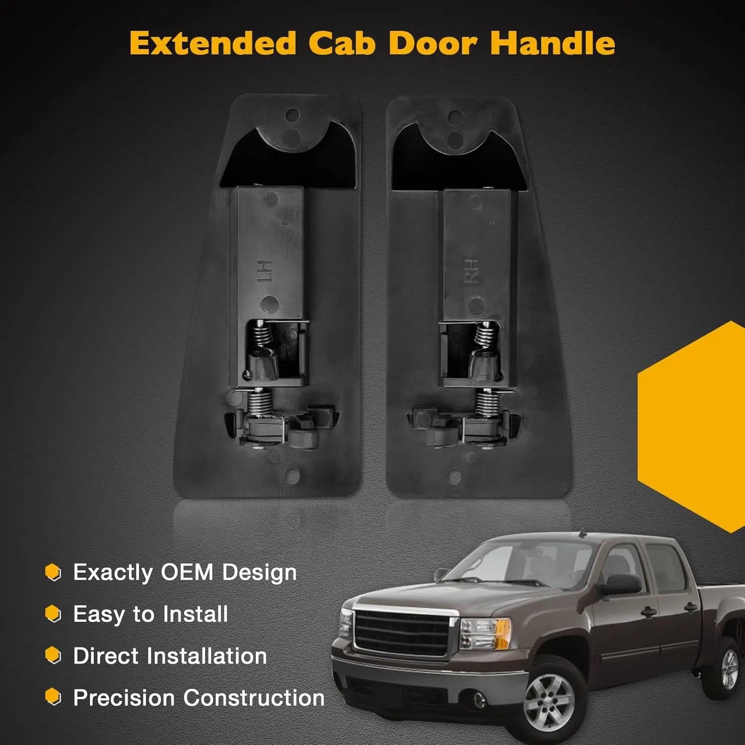 Внешняя удлиненная дверная ручка кабины для Chevy Silverado GMC Sierra 1500 2500 3500 1999-2007 годов, заменяет 15758171 , 15758172
Внешняя удлиненная дверная ручка кабины для Chevy Silverado GMC Sierra 1500 2500 3500 1999-2007 годов, заменяет 15758171 , 15758172