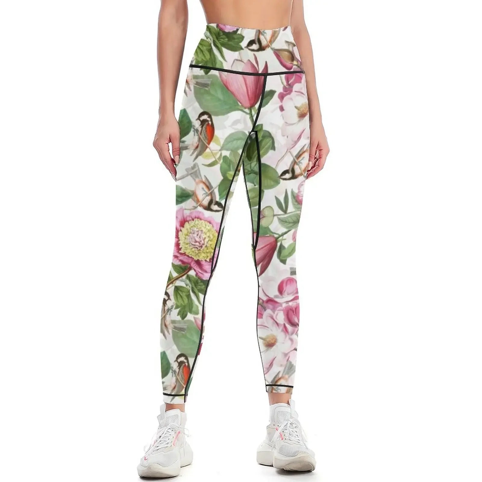 UtART - Vintage Peonies Spring Flower Pattern White Leggings sports woman gym leggins push up woman Women sports Womens Leggings 
UtART - Vintage Peonies Spring Flower Pattern White Leggings sports woman gym leggins push up woman Women sports Womens Leggings