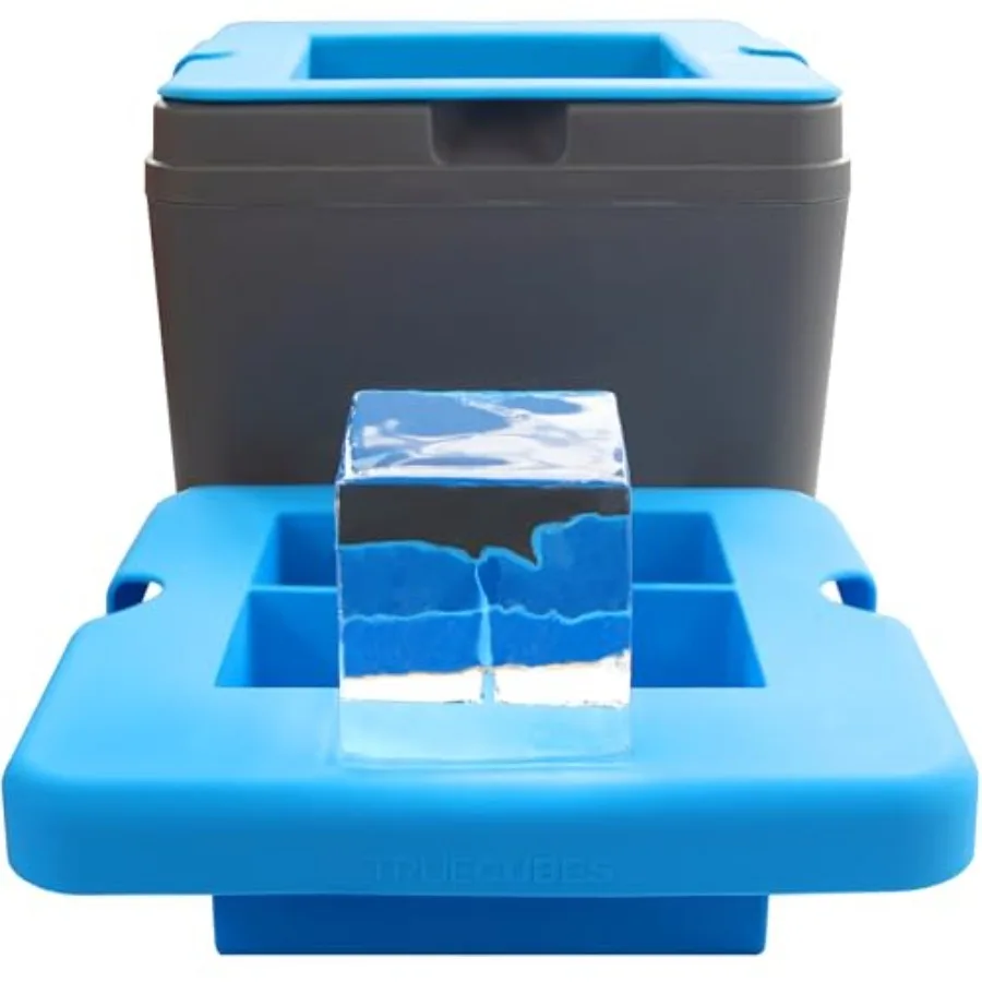 Crystal Maker, 4 Large 2"x2"x2" Ice Cubes for Cocktails and Drinks, Silicone Mold for Pure, Bartender-Quality Ice - Great for H
Crystal Maker, 4 Large 2"x2"x2" Ice Cubes for Cocktails and Drinks, Silicone Mold for Pure, Bartender-Quality Ice - Great for H