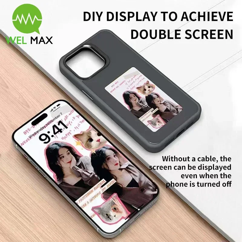 High end NFC E-Ink Bracket Phone Case for iPhone 15 14 plus 13 12 11 Pro Max shockproof four-color Protection Smartphone shell
High end NFC E-Ink Bracket Phone Case for iPhone 15 14 plus 13 12 11 Pro Max shockproof four-color Protection Smartphone shell