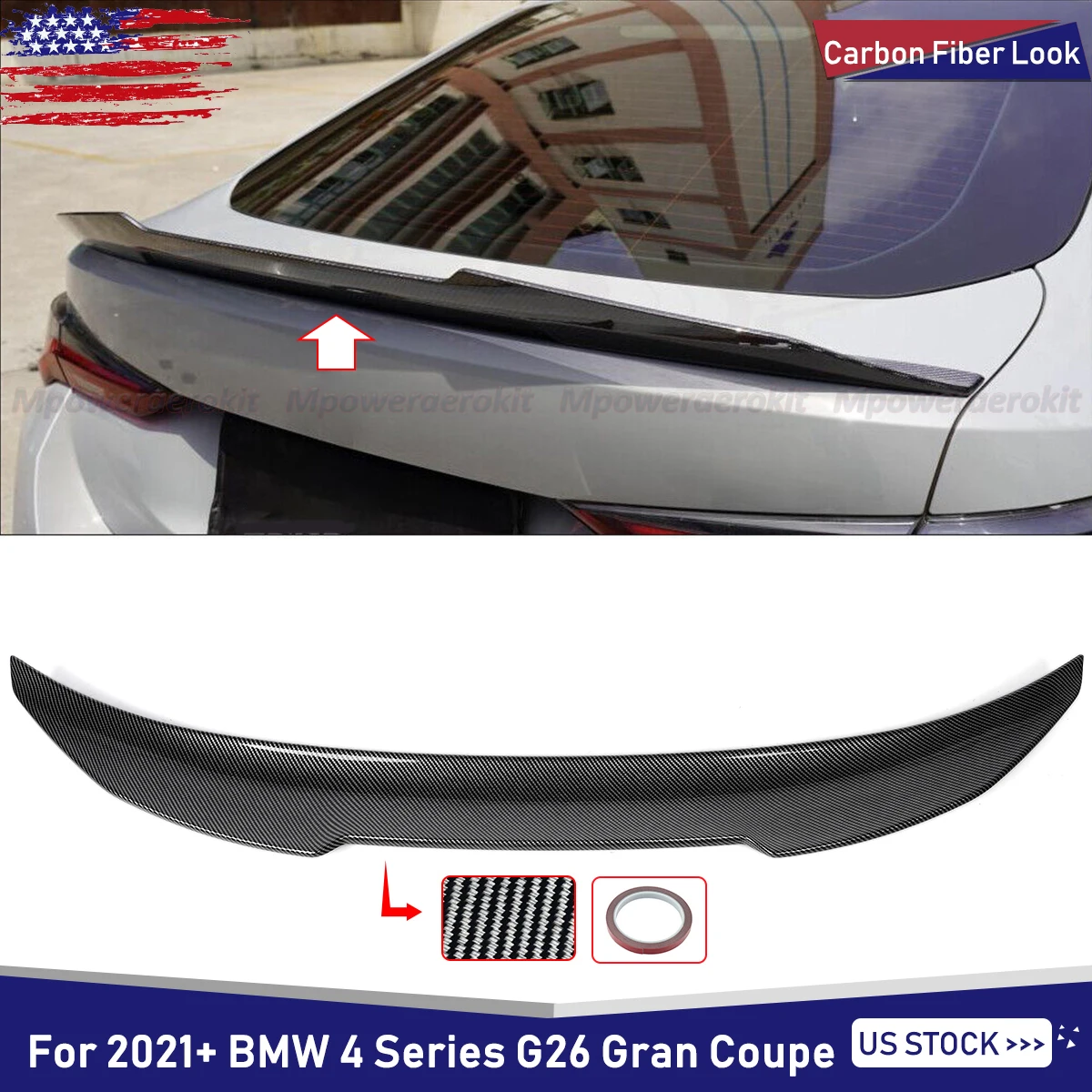 Magickit Rear Tail Wings For 2021-2025 BMW G26 Gran Coupe i4 Carbon Fiber Look PSM Style Highkick Trunk Spoiler Lip
Magickit Rear Tail Wings For 2021-2025 BMW G26 Gran Coupe i4 Carbon Fiber Look PSM Style Highkick Trunk Spoiler Lip