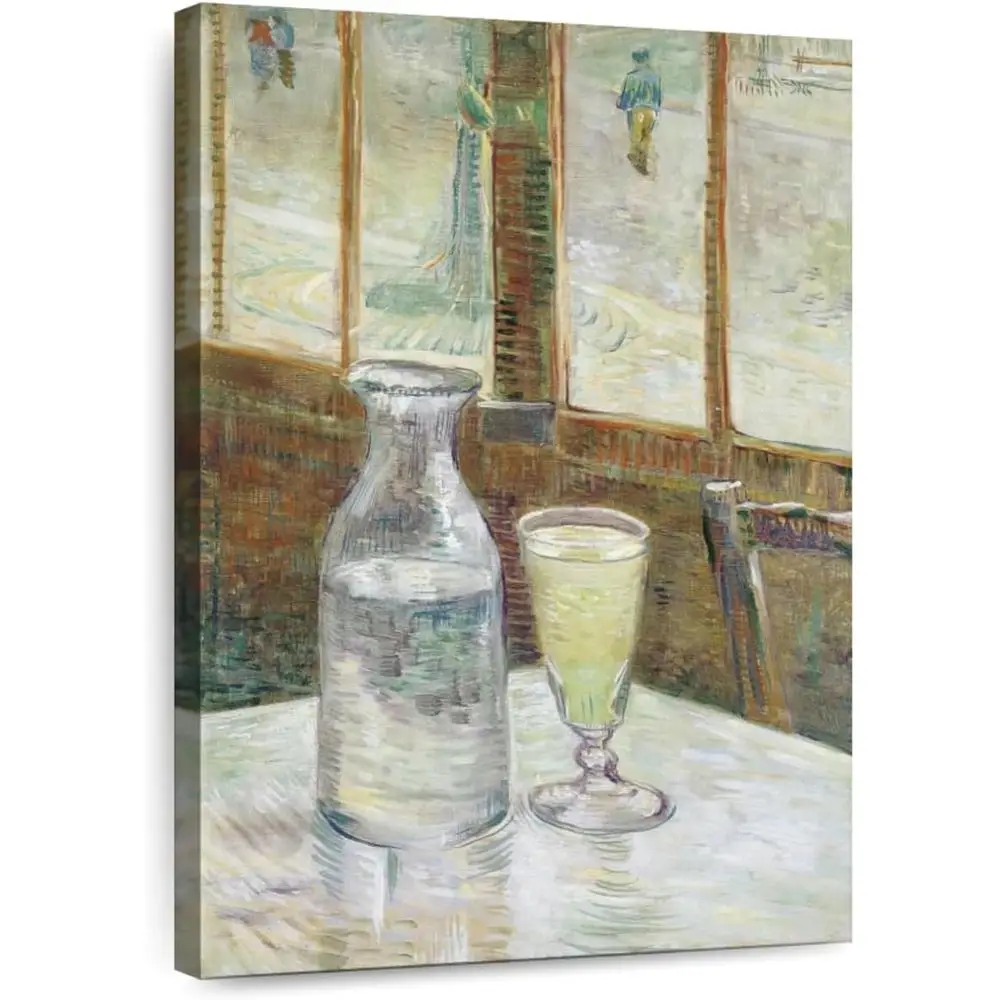 Absinthe on a Café Table Wall Art - Dining Room Canvas Decor - Wine & Alcohol Painting - Brown and Yellow by Vincent Van Gogh, 2
Absinthe on a Café Table Wall Art - Dining Room Canvas Decor - Wine & Alcohol Painting - Brown and Yellow by Vincent Van Gogh, 2