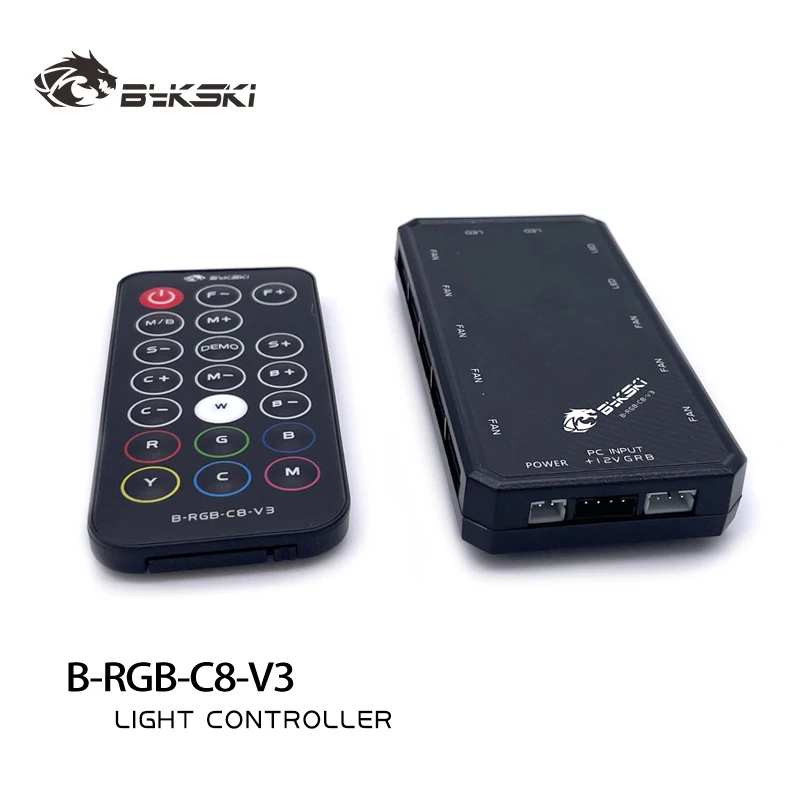 Bykski RGB (12v 4pin) System Lighting Controller 8+4 Interfaces for Bykski's All RGB System Lighting Black B-RGB-C8-V3
Bykski RGB (12v 4pin) System Lighting Controller 8+4 Interfaces for Bykski's All RGB System Lighting Black B-RGB-C8-V3