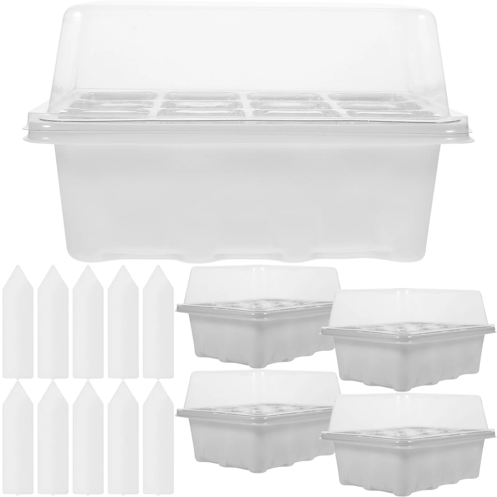 1 Set Vegetable Nursery Tray With Lid Germination Plate Seedling Starter For Home Garden Plant Growing Kits Potting Trays For
1 Set Vegetable Nursery Tray With Lid Germination Plate Seedling Starter For Home Garden Plant Growing Kits Potting Trays For