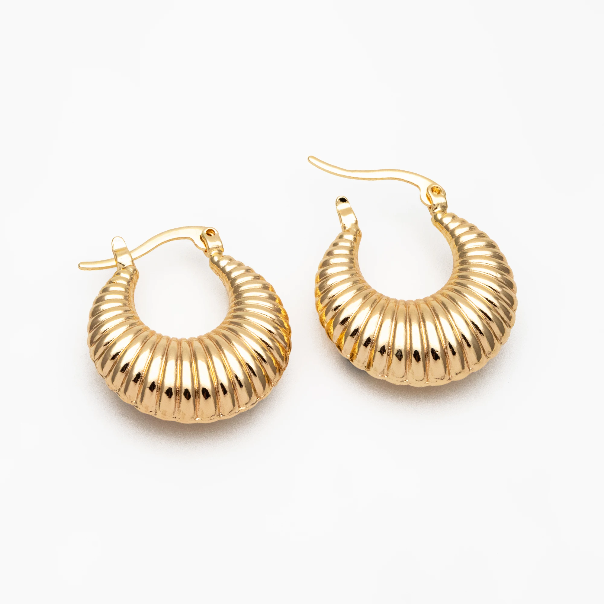4pcs Gold U-Shaped Earrings 25x22mm, Real Gold Plated Brass, Minimalist Hoop Earrings (GB-4267)
4pcs Gold U-Shaped Earrings 25x22mm, Real Gold Plated Brass, Minimalist Hoop Earrings (GB-4267)