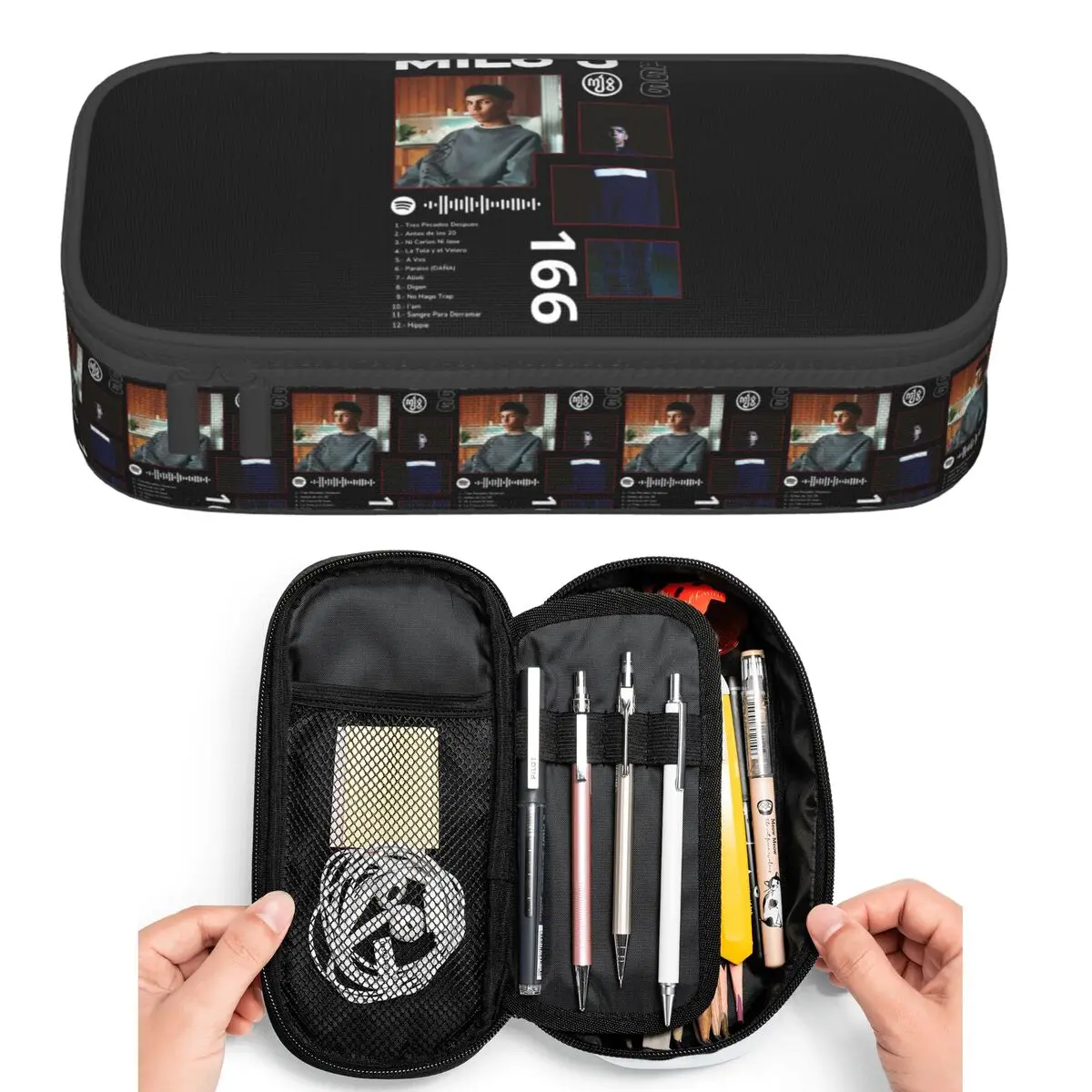 Rapper Milo J 166 Album Deluxe Pencil Cases for Student Pen Box Pencil Bag Big Capacity Pencil Pouch Pen Holder
Rapper Milo J 166 Album Deluxe Pencil Cases for Student Pen Box Pencil Bag Big Capacity Pencil Pouch Pen Holder