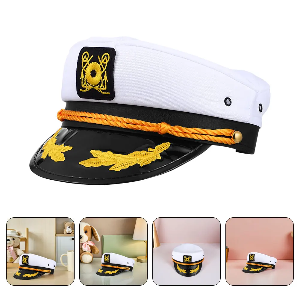 4Pcs Embroidered Navy Captain Hat Premium Polyester Material Ideal for Captain Costume Party Wedding Nautical Theme Event
4Pcs Embroidered Navy Captain Hat Premium Polyester Material Ideal for Captain Costume Party Wedding Nautical Theme Event
