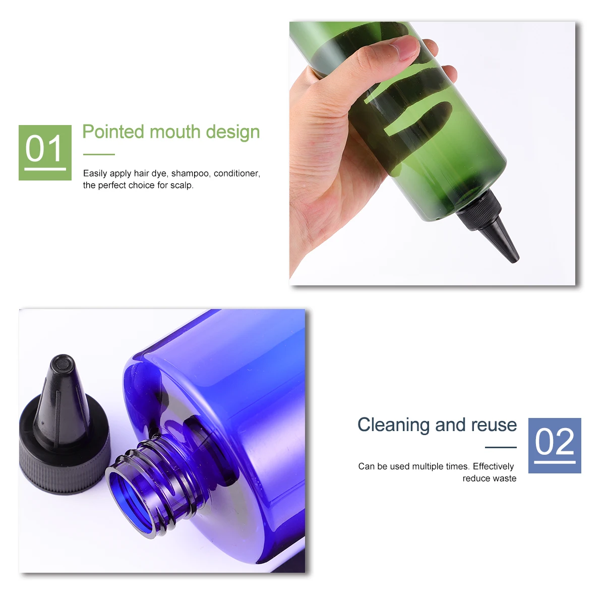 4pcs 500Ml Hair Dye Bottle Pointed Mouth Applicator For Hair Coloring Shampoo Conditioner Scalp Treatment Refillable Plastic
4pcs 500Ml Hair Dye Bottle Pointed Mouth Applicator For Hair Coloring Shampoo Conditioner Scalp Treatment Refillable Plastic
