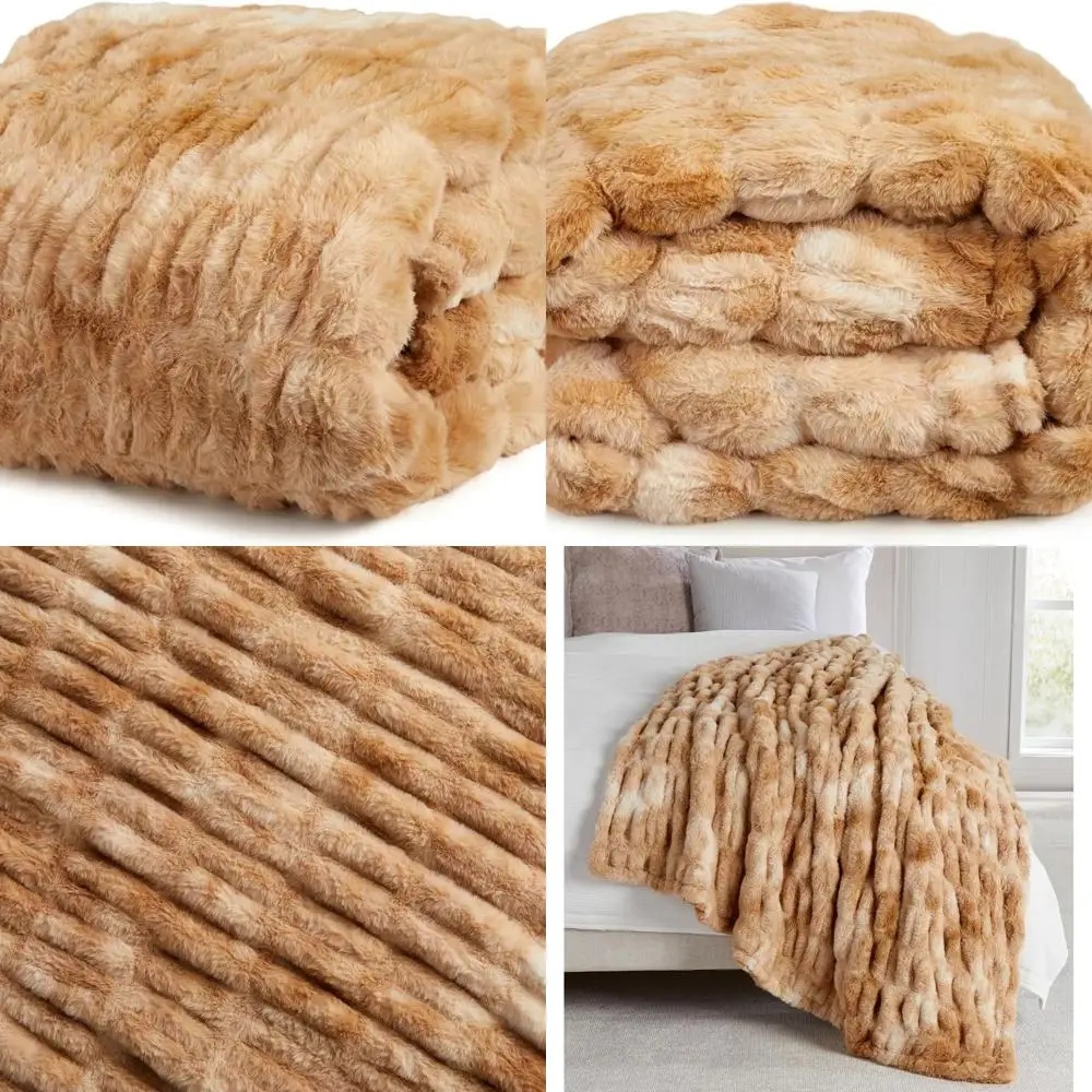 Cozy Caramel Swirl Faux Fur Fleece Throw Blanket for Year-Round Comfort
Cozy Caramel Swirl Faux Fur Fleece Throw Blanket for Year-Round Comfort