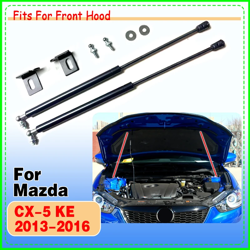1 Set Gas Struts For Mazda CX-5 KE 2013 2014 2015 2016 Front Hood Bonnet Modify Lift Support Damper Shock Absorber Prop Rods