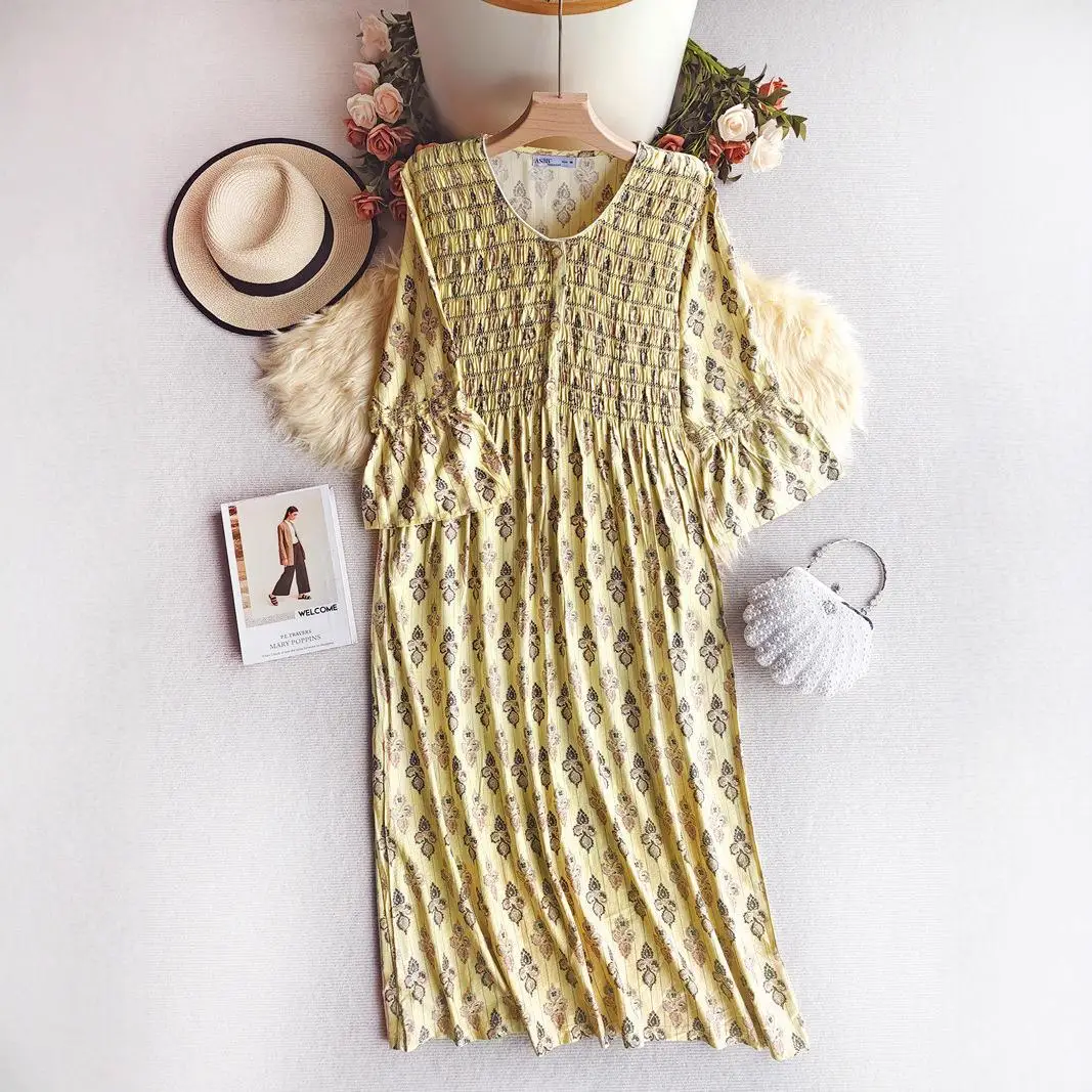 Stretchy Breathable Wide Fit plus Size Dress Comfortable Ethnic Stage Costume Women's Fashion Autumn Collection No Brand
Stretchy Breathable Wide Fit plus Size Dress Comfortable Ethnic Stage Costume Women's Fashion Autumn Collection No Brand