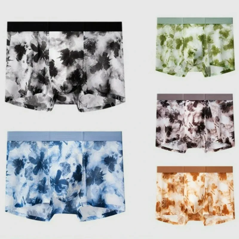Ice Silk Men's Boxers Mid Waist Printed Boxer Shorts Male Seamless Anti-bacterial Breathable Summer Boxer Shorts Head Underpants
Ice Silk Men's Boxers Mid Waist Printed Boxer Shorts Male Seamless Anti-bacterial Breathable Summer Boxer Shorts Head Underpants