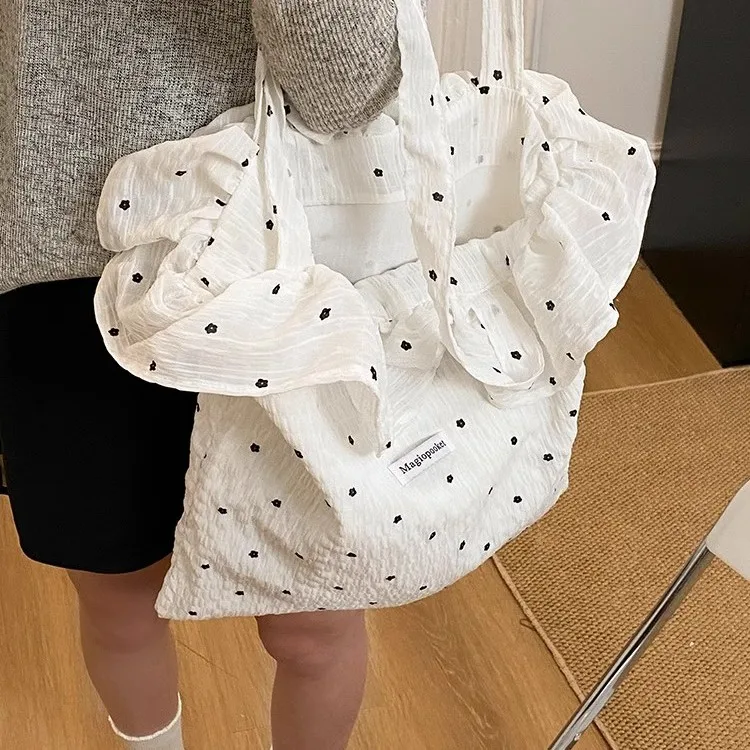 Sweet Lotus Le Polka Dot Canvas Bag Women's Large Capaci Single oulder Slant Cross Bag Trendy Korean Lazy Sle 2025 New
Sweet Lotus Le Polka Dot Canvas Bag Women's Large Capaci Single oulder Slant Cross Bag Trendy Korean Lazy Sle 2025 New