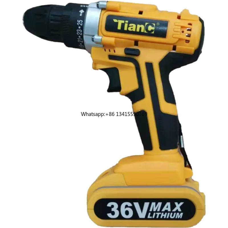 36V Rechargeable Lithium Battery Cordless Power Screw Drivers Multifunction Electric Hand Drill Industrial Electric Impact Drill
36V Rechargeable Lithium Battery Cordless Power Screw Drivers Multifunction Electric Hand Drill Industrial Electric Impact Drill