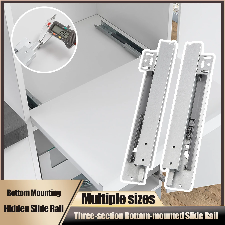 3 Section Bottom-mounted Slide Rail Drawer Hidden Slide Rail Display Cabinet Furniture Hidden Silent Track Hardware Accessories
3 Section Bottom-mounted Slide Rail Drawer Hidden Slide Rail Display Cabinet Furniture Hidden Silent Track Hardware Accessories