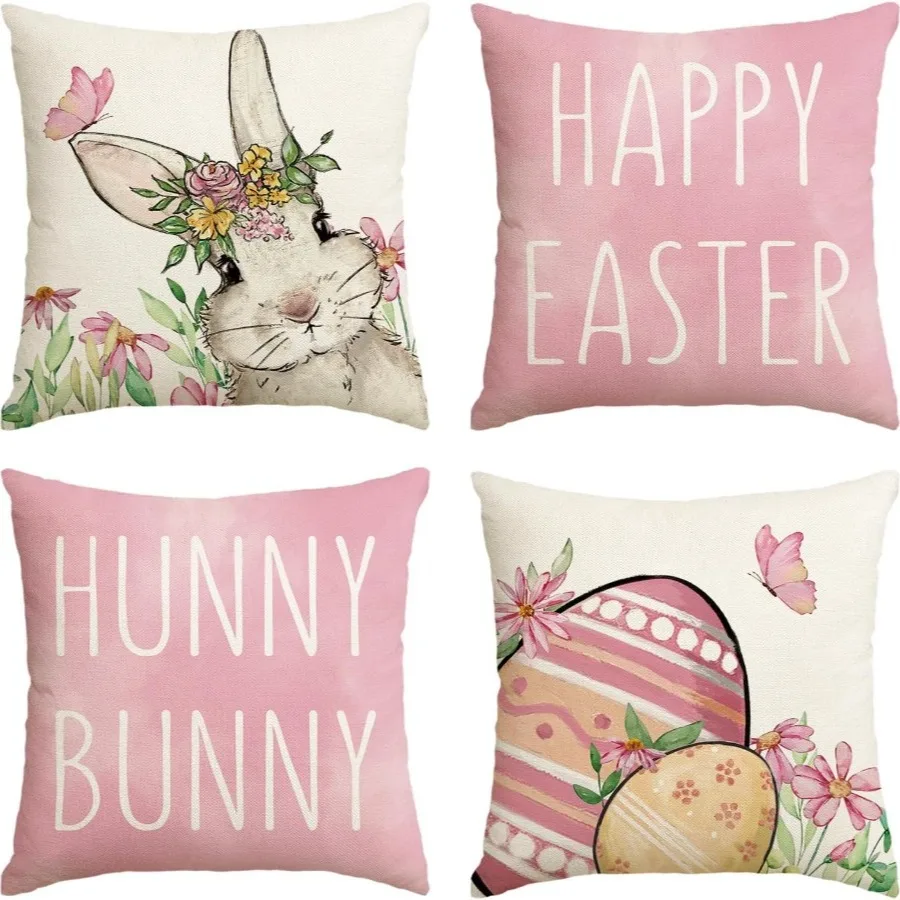 Nordic Easter Pattern Home Decor Pillowcase Bedroom Living Room Sofa Decoration Polyester Cushion Cover with Zipper
Nordic Easter Pattern Home Decor Pillowcase Bedroom Living Room Sofa Decoration Polyester Cushion Cover with Zipper