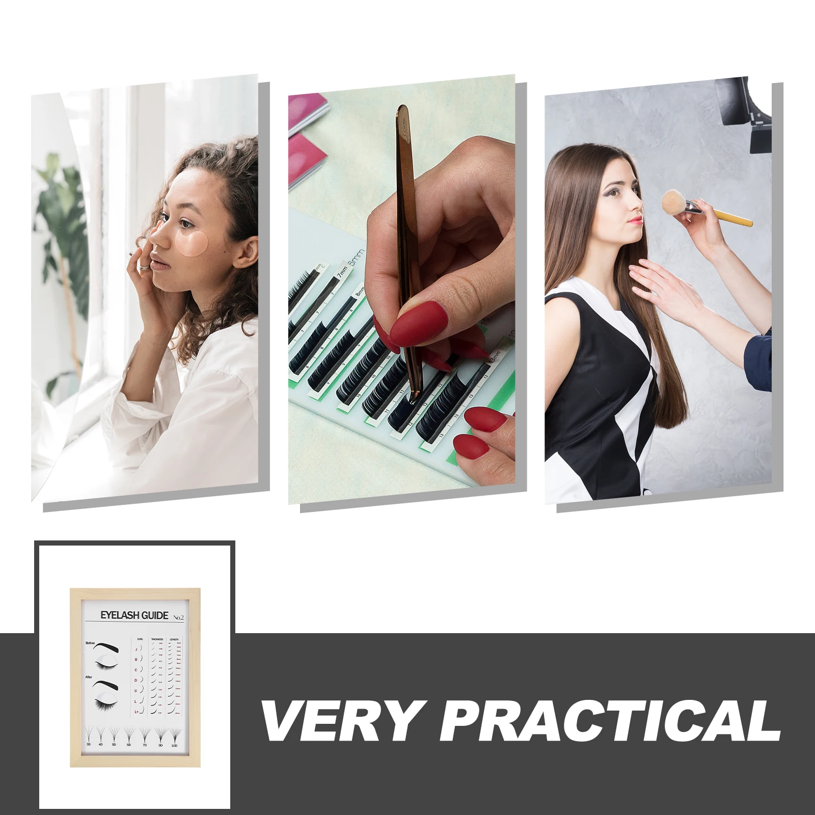 Eyelash Display Board Durable Desktop Organizer For Beauty Salon Decor Extension Guide Lash Types Chart Technician Poster
Eyelash Display Board Durable Desktop Organizer For Beauty Salon Decor Extension Guide Lash Types Chart Technician Poster