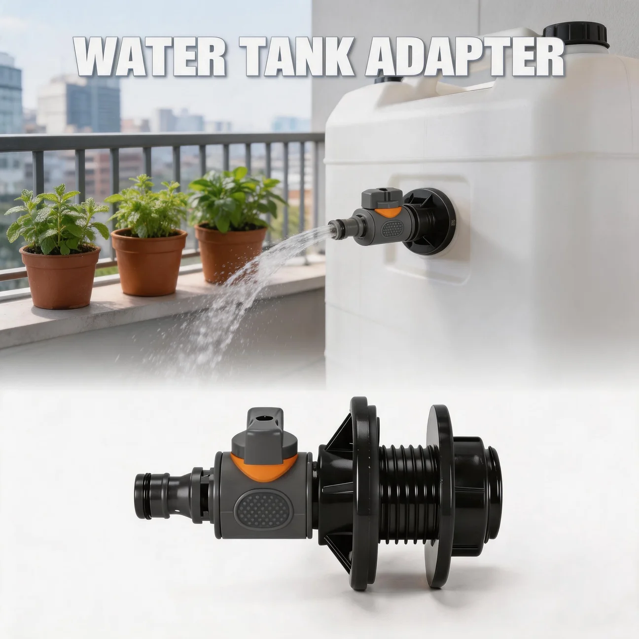 Water Tank Adapter Quick Installation 3/4'' Material with Valve Rainwater Collection Connector Kit Suitable for Irrigation
Water Tank Adapter Quick Installation 3/4'' Material with Valve Rainwater Collection Connector Kit Suitable for Irrigation