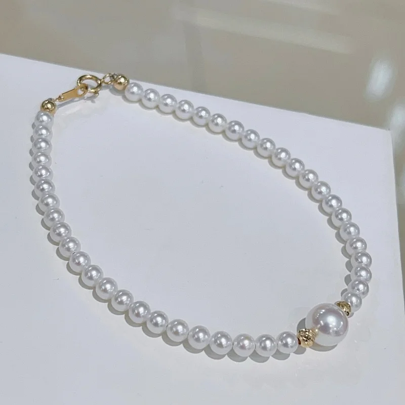SGARIT Classic Natural Freshwater White Round Pearl Bracelet 18K Gold Girl Fashion Accessories AU750 Luxury Jewellery
SGARIT Classic Natural Freshwater White Round Pearl Bracelet 18K Gold Girl Fashion Accessories AU750 Luxury Jewellery