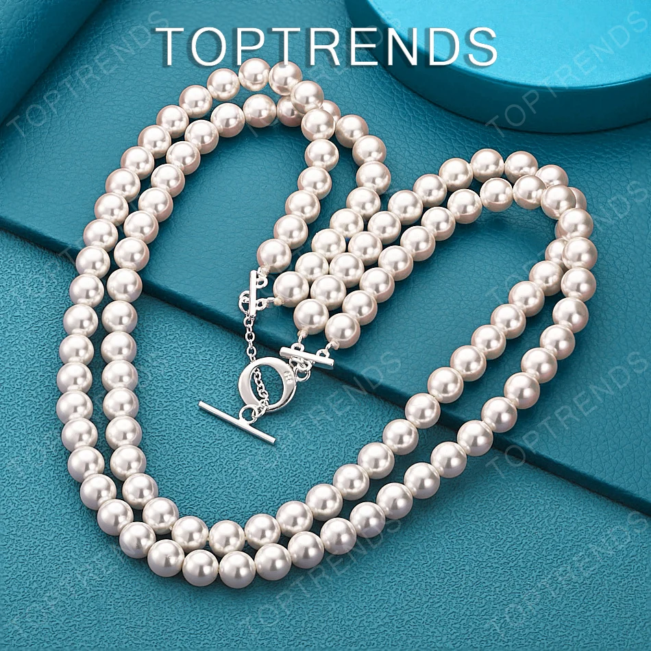 Hot 925 Sterling Silver White Freshwater Pearl Necklace High-Quality Birthday Gift Elegant Jewelry Party Accessories For Women
Hot 925 Sterling Silver White Freshwater Pearl Necklace High-Quality Birthday Gift Elegant Jewelry Party Accessories For Women