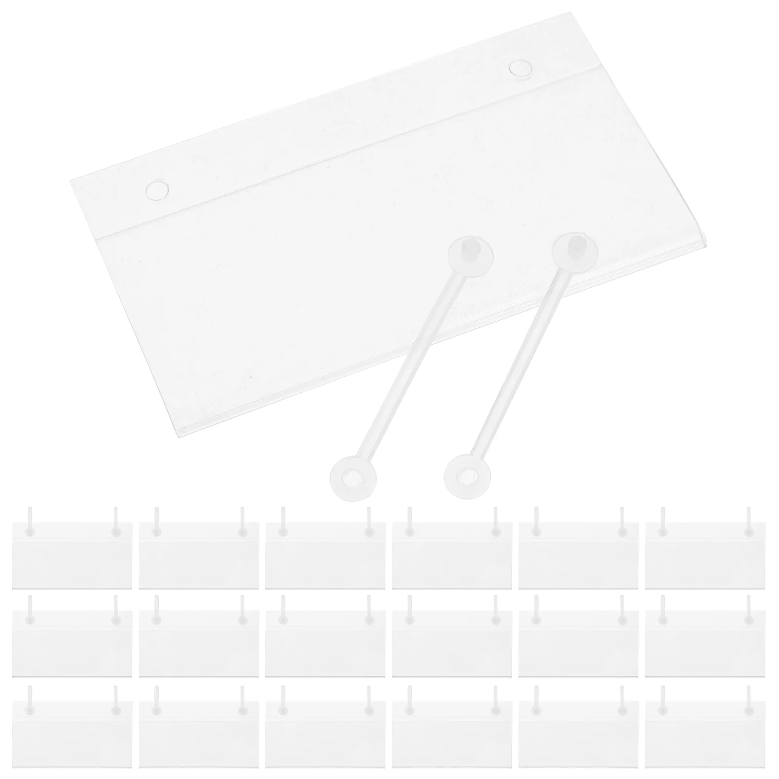50pcs Transparent Basket Label Holders Clear Design Secure Dual Ear Tags 100x55mm Reusable Plastic Shelf Clips Bin Sign Holders
50pcs Transparent Basket Label Holders Clear Design Secure Dual Ear Tags 100x55mm Reusable Plastic Shelf Clips Bin Sign Holders