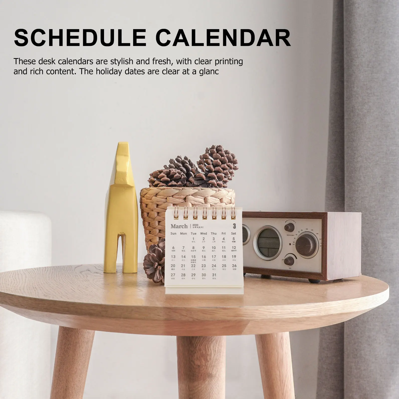 5 Pcs Mini Desk Calendar 2022 Paper Schedule Memo Smooth Practical Foldable Home Office Decor Gift Table
5 Pcs Mini Desk Calendar 2022 Paper Schedule Memo Smooth Practical Foldable Home Office Decor Gift Table