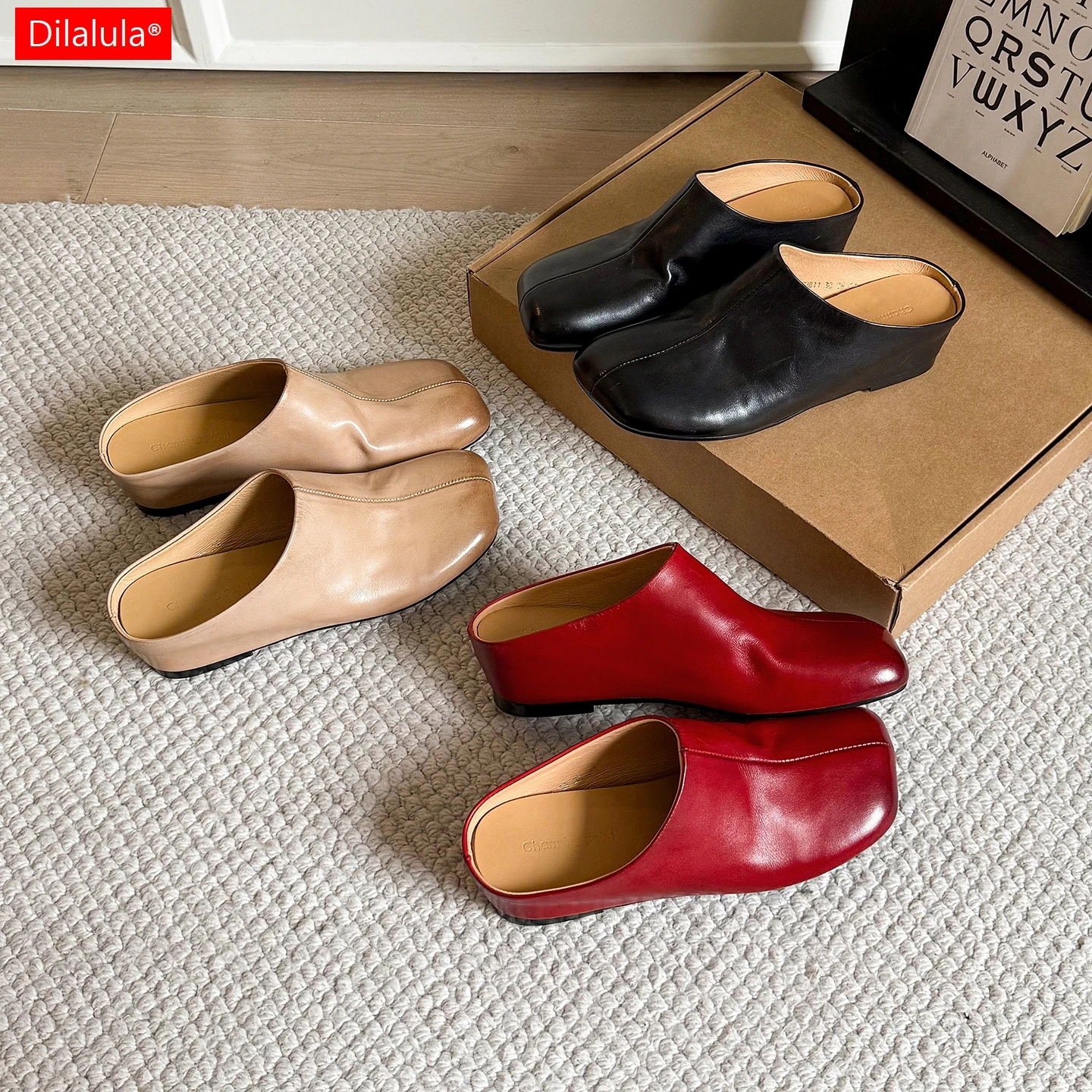 Dilalula 2026 Top Quality Natural Cow Leather women's Mules Med Wedges Heels Covered Toe Slippers Young Lady Casual Shoes
Dilalula 2026 Top Quality Natural Cow Leather women's Mules Med Wedges Heels Covered Toe Slippers Young Lady Casual Shoes