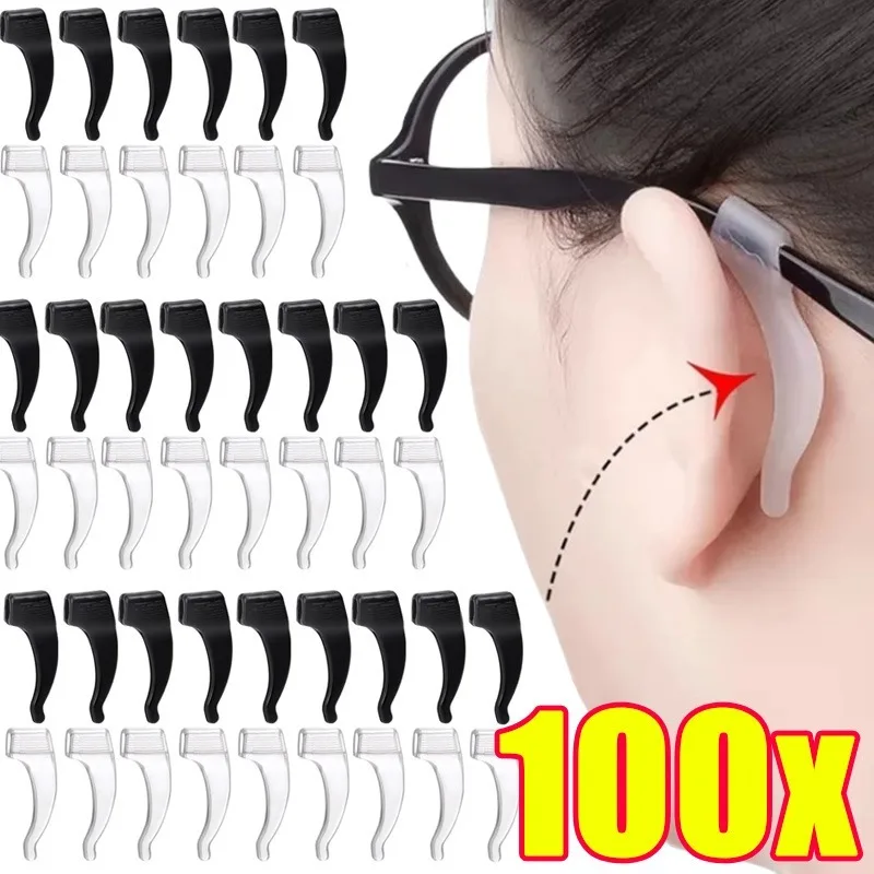 100pcs Silicone Anti-slip Ear Hook Glasses Eyeglasses Leg Ear Grip Glasses Bracket Fastener Anti-fall Holder Eyewear Accessories
100pcs Silicone Anti-slip Ear Hook Glasses Eyeglasses Leg Ear Grip Glasses Bracket Fastener Anti-fall Holder Eyewear Accessories