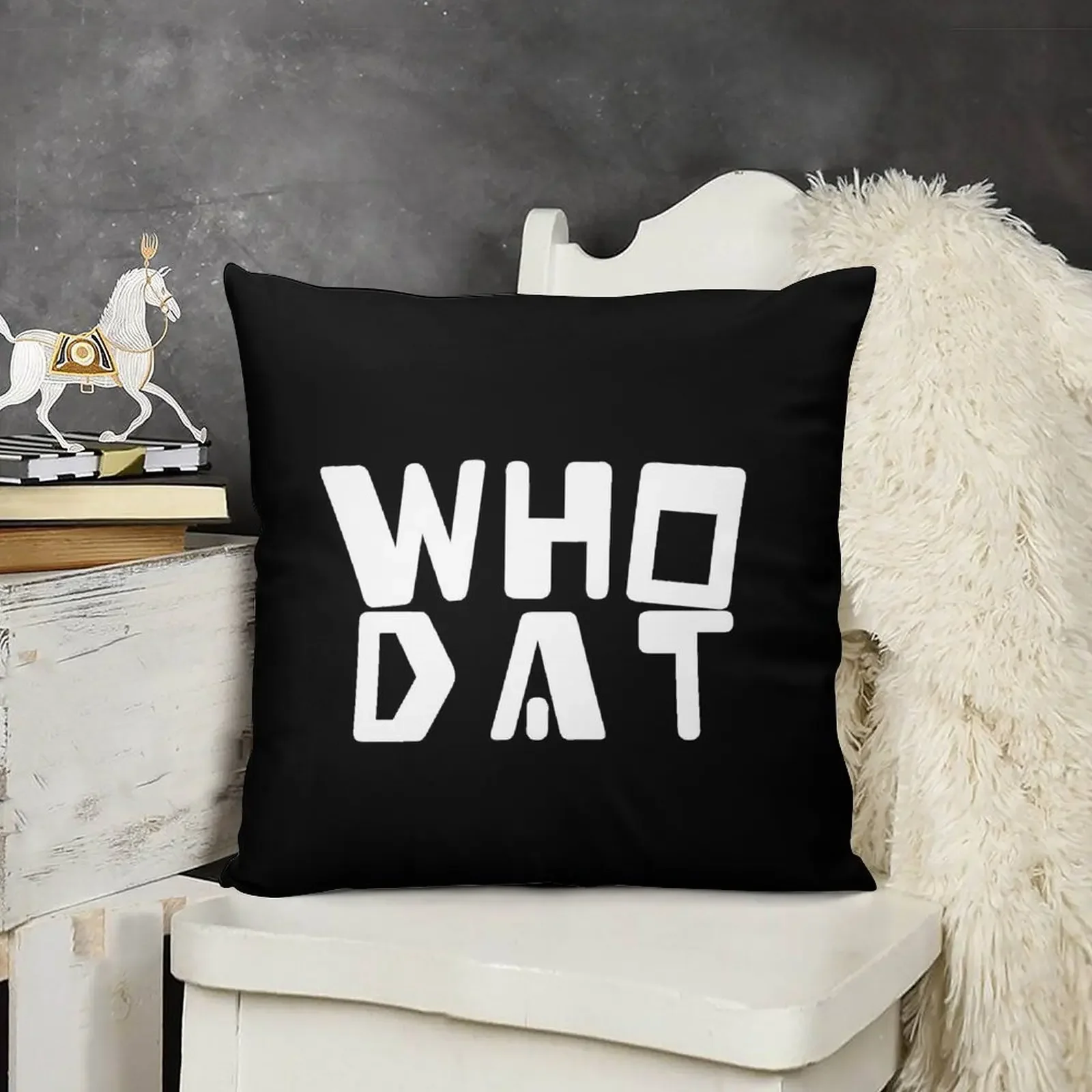 WHO DAT Throw Pillow Sofa Covers Sitting Cushion Decorative Sofa Cushions Christmas Pillows pillow
WHO DAT Throw Pillow Sofa Covers Sitting Cushion Decorative Sofa Cushions Christmas Pillows pillow