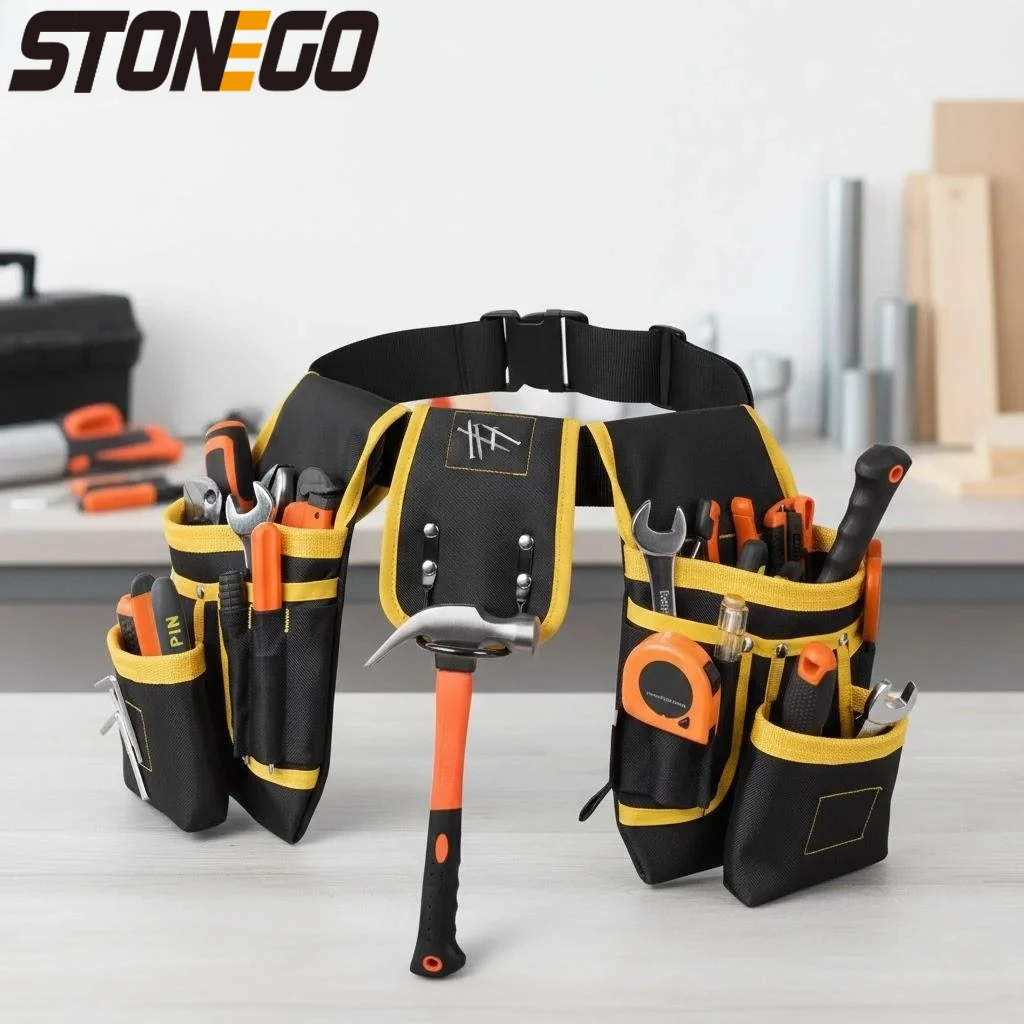 Tool Belt 26 Pockets for Men Adjustable Waist Pouch with Magnetic Tool Holder Durable Belt for Craftsmen Carpenters
Tool Belt 26 Pockets for Men Adjustable Waist Pouch with Magnetic Tool Holder Durable Belt for Craftsmen Carpenters