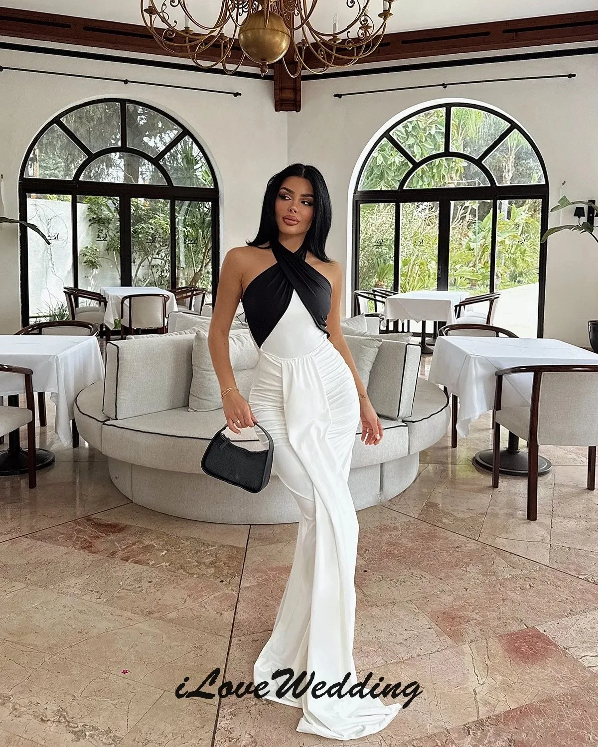Halter Evening Dresses Elegant Contrast Color Mermaid Sleeveless 2025 Wedding Party Dress Satin Prom Dresses Ruched Customized
Halter Evening Dresses Elegant Contrast Color Mermaid Sleeveless 2025 Wedding Party Dress Satin Prom Dresses Ruched Customized