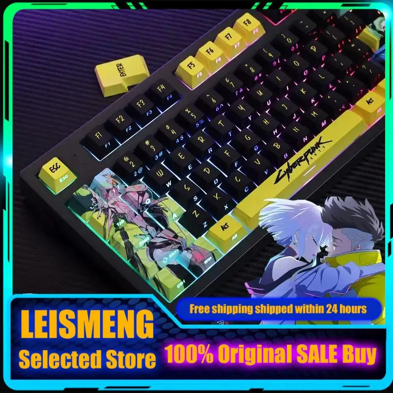 Anime Keycaps Cyberpunk Theme 124-Key Mechanical Keyboard Cherry Profil PBT Custom Keycaps Side Engraved PC Gaming Keyboard Gift
Anime Keycaps Cyberpunk Theme 124-Key Mechanical Keyboard Cherry Profil PBT Custom Keycaps Side Engraved PC Gaming Keyboard Gift
