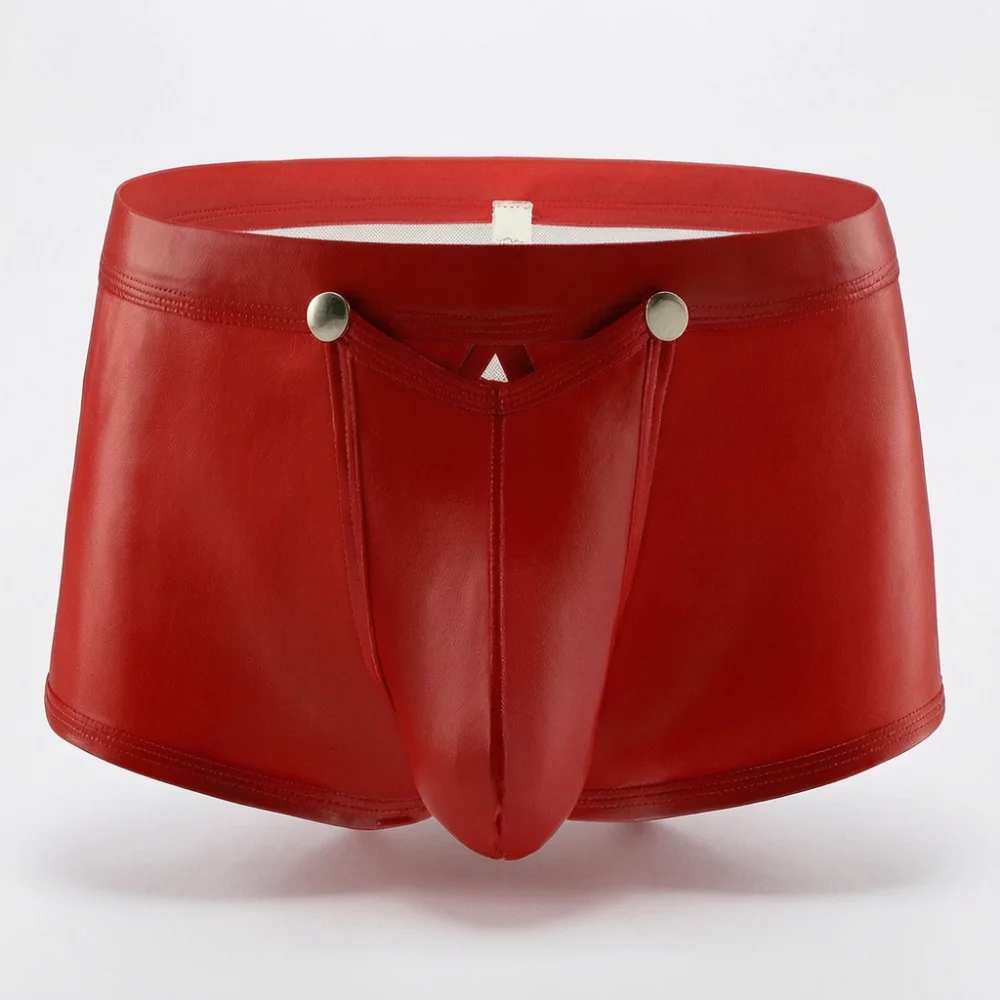 Mens Fetish Boxer Briefs PU Leather Latex G String Crotch Sexy Shaping Short Sheath For Cosplay
Mens Fetish Boxer Briefs PU Leather Latex G String Crotch Sexy Shaping Short Sheath For Cosplay