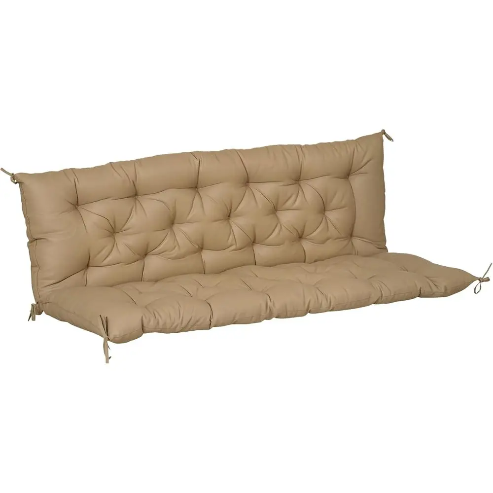 Khaki 3-Seater Outdoor Bench Cushion with Backrest for Patio Sofa or Swing Chair, Overstuffed
Khaki 3-Seater Outdoor Bench Cushion with Backrest for Patio Sofa or Swing Chair, Overstuffed