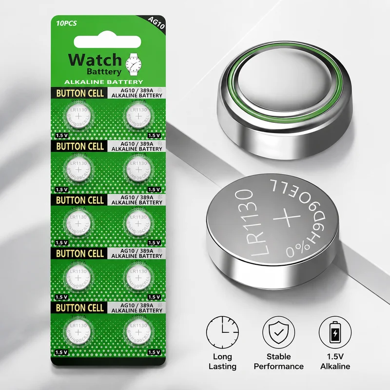 LR1131 AG10 189 LR54 389 Button Cell Batteries for E-Book Calculator Watch Wristwatch
LR1131 AG10 189 LR54 389 Button Cell Batteries for E-Book Calculator Watch Wristwatch