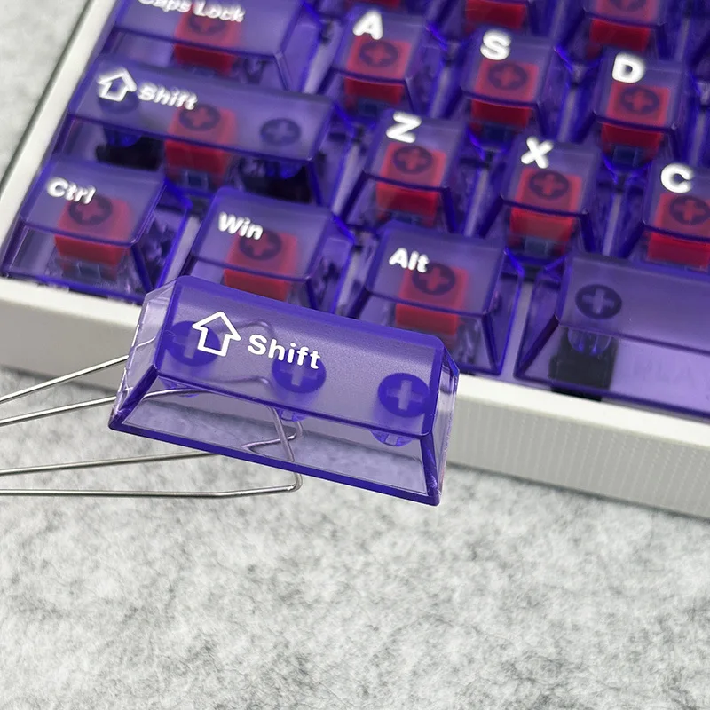Original high purple transparent keycap PC material mechanical keyboard 101 keys
Original high purple transparent keycap PC material mechanical keyboard 101 keys