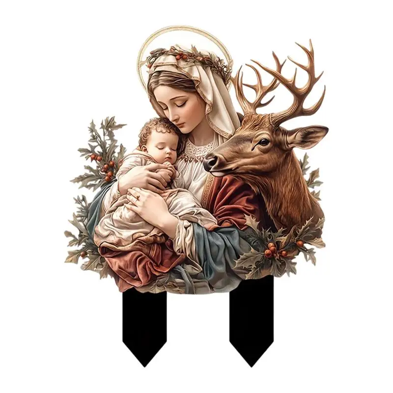 Catholic Mary Stake For Garden Acrylic Garden Stakes Outdoor Sculpture Multi-Functional Outdoor Statues Vibrant Colors For
Catholic Mary Stake For Garden Acrylic Garden Stakes Outdoor Sculpture Multi-Functional Outdoor Statues Vibrant Colors For