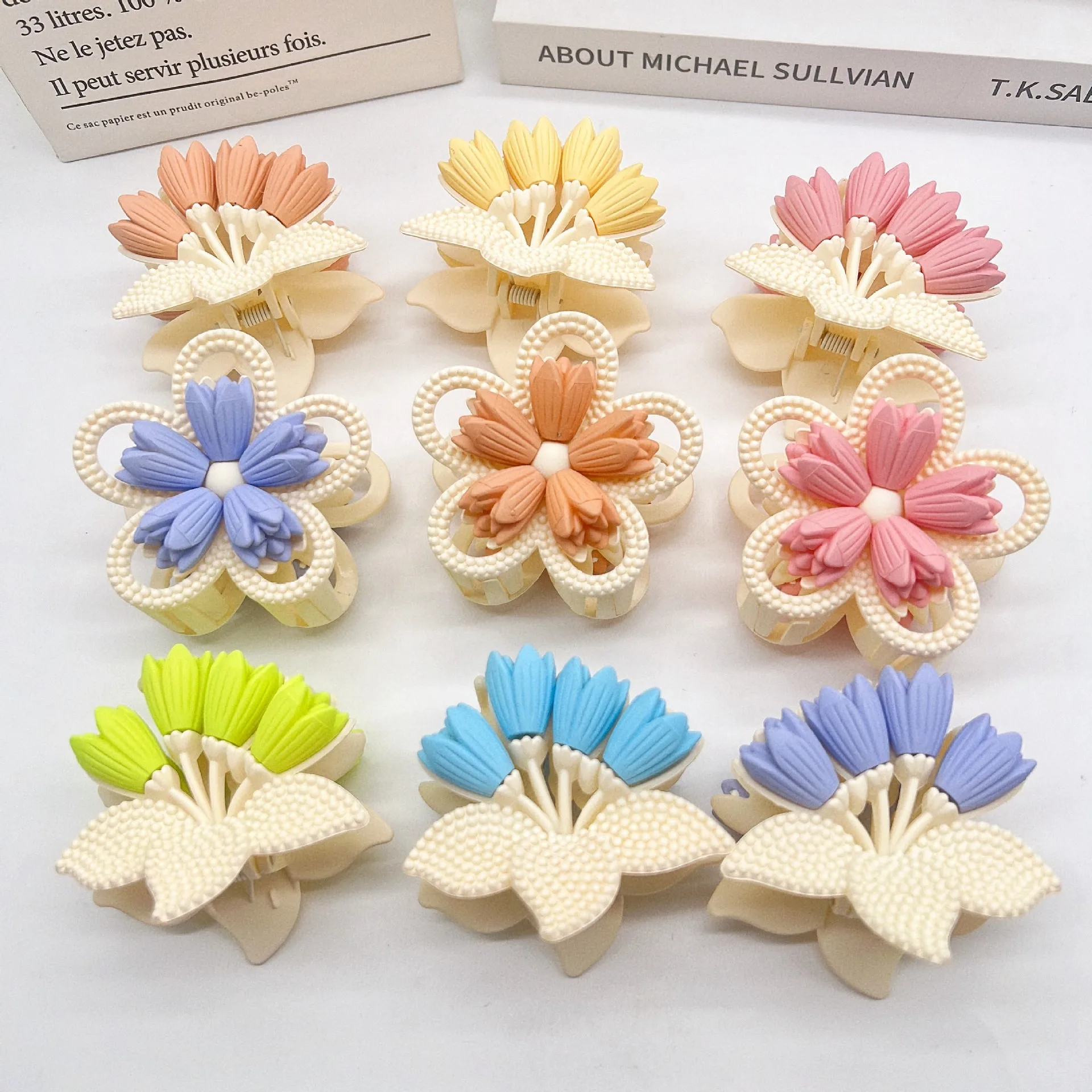 Bright Colorful Tulips Claw Clips Cute Hollowed Flower Crab Hair Clip Refreshing Sweet Hair Claw Hair Accessories for Women Girl
Bright Colorful Tulips Claw Clips Cute Hollowed Flower Crab Hair Clip Refreshing Sweet Hair Claw Hair Accessories for Women Girl