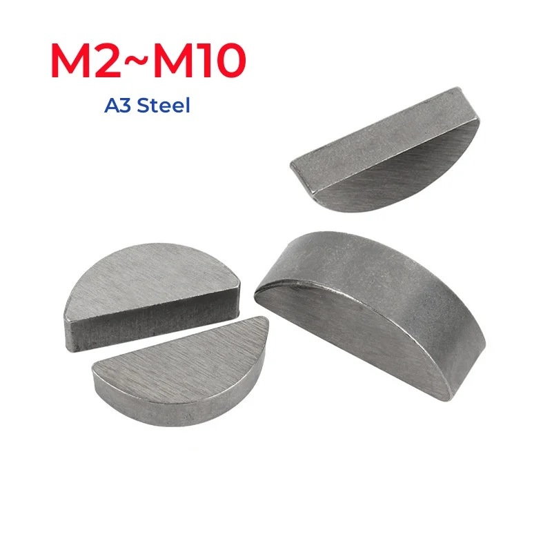 GB1099 M2 M2.5 M3 M4 M5 M6 M8 M10 A3 Steel Half Round Crescent C-Shaped Pin Key Flat Semi-Circular Half-Moon Bond Keys
GB1099 M2 M2.5 M3 M4 M5 M6 M8 M10 A3 Steel Half Round Crescent C-Shaped Pin Key Flat Semi-Circular Half-Moon Bond Keys