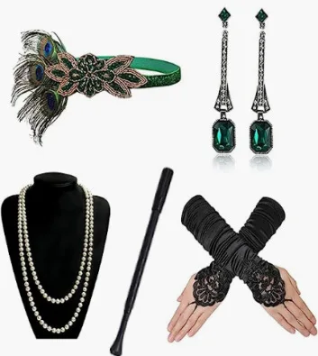 1920s Accessories Set Gatsby Hepburn Set Retro Ball Set Headband Headwear Gloves Necklace Earrings
1920s Accessories Set Gatsby Hepburn Set Retro Ball Set Headband Headwear Gloves Necklace Earrings