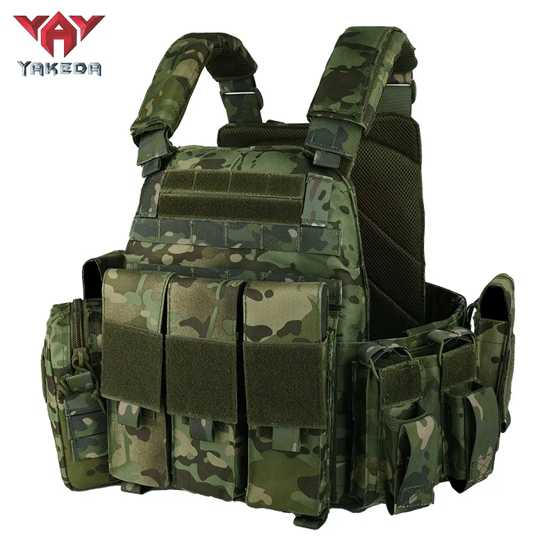YAKEDA's new MOLLE system polyester armor, multi-functional camouflage wear-resistant field outdoor tactical vest 6031-7 series
YAKEDA's new MOLLE system polyester armor, multi-functional camouflage wear-resistant field outdoor tactical vest 6031-7 series