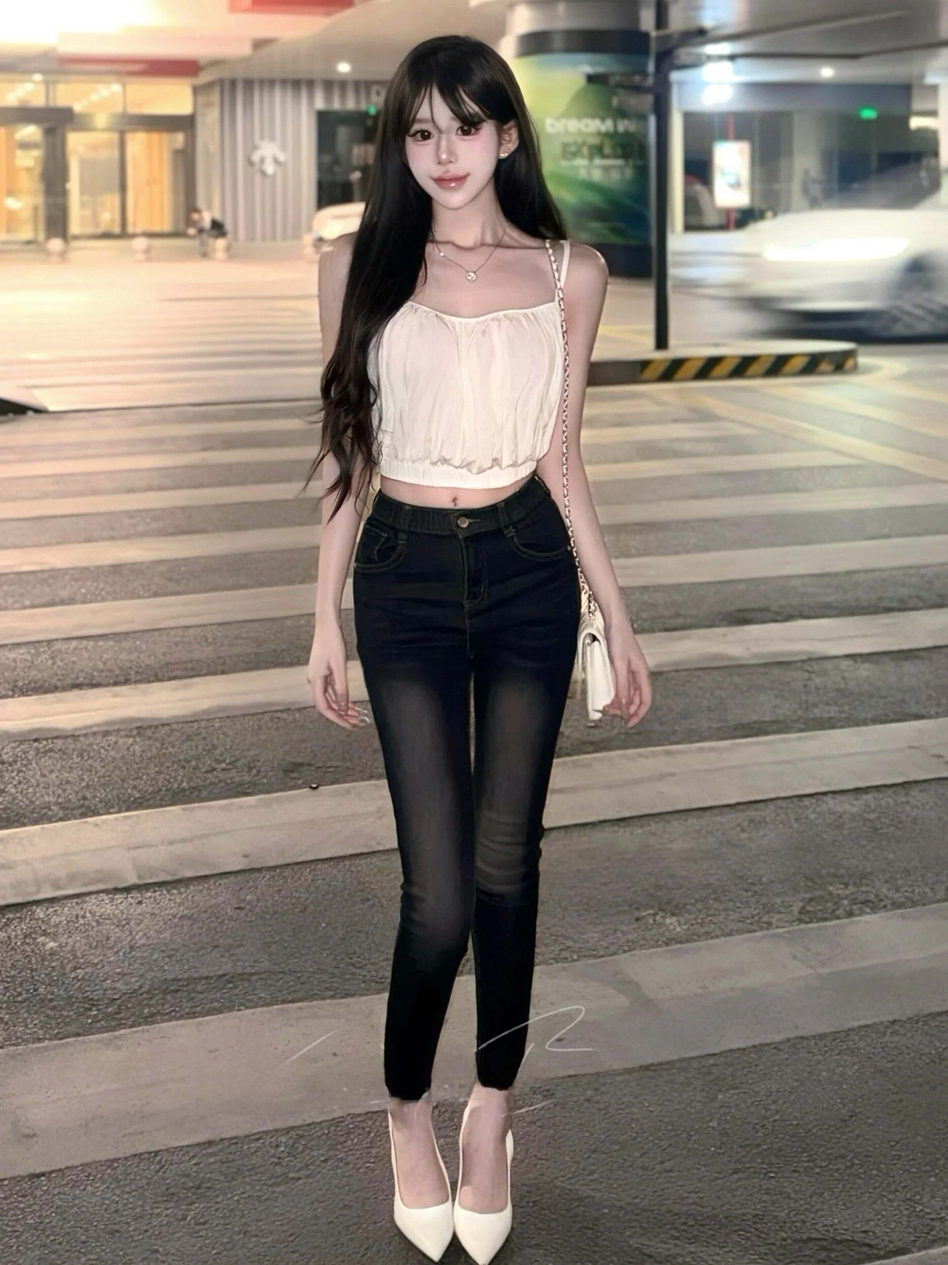 Sexy Black Slim Fit Denim Jeans Women's High Stretch Elastic Design Spring High Waist Fabric Other Style Korean Version
Sexy Black Slim Fit Denim Jeans Women's High Stretch Elastic Design Spring High Waist Fabric Other Style Korean Version