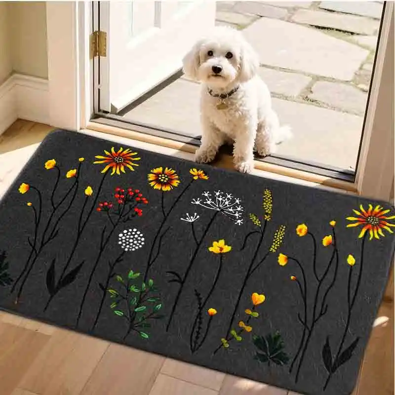 1pc flannel floor matFloral Print Non-Slip Bath Mat Modern Minimalist Doormat For Home DecorNon-slip, machine washable, soft area rug for home living room bedroom kitchen decor
1pc flannel floor matFloral Print Non-Slip Bath Mat Modern Minimalist Doormat For Home DecorNon-slip, machine washable, soft area rug for home living room bedroom kitchen decor