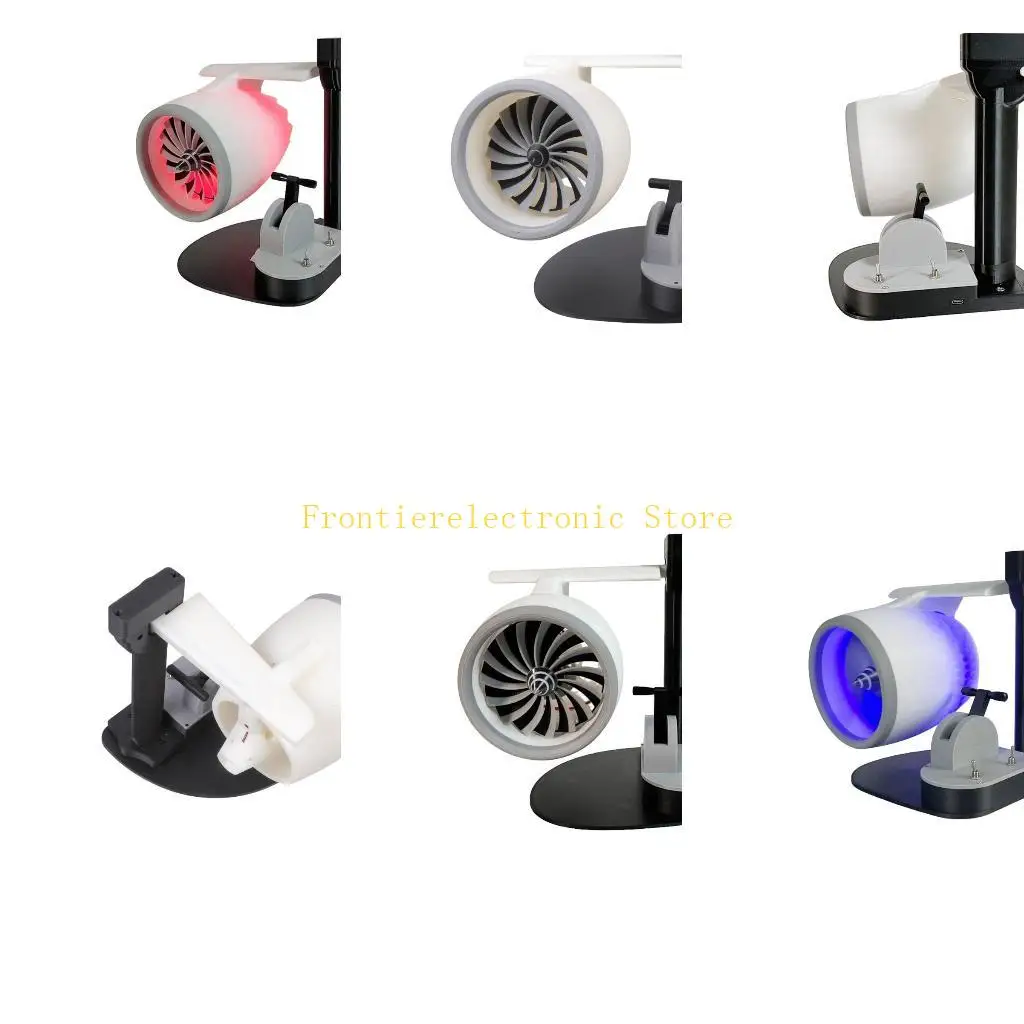 G8DB Jet Humidifier Fan Plane Engine Shaped USB Powered Desk Fan, Quiet to Operate for Home and Office Use