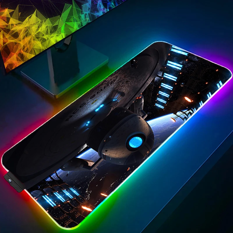 Mouse Pad Space Galaxy Soft Desk Mat LED Office PC Gaming Mousepad Non-Slip Rubber RGB Laptop Accessories Star Trek Keyboard Pad
Mouse Pad Space Galaxy Soft Desk Mat LED Office PC Gaming Mousepad Non-Slip Rubber RGB Laptop Accessories Star Trek Keyboard Pad