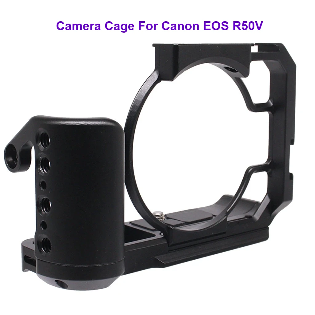 Клетка для камеры Canon EOS R50V из алюминиевого сплава с креплением для холодной башмака, винт 1/4, удлинитель видеостабилизатора, аксессуары для рамки
Клетка для камеры Canon EOS R50V из алюминиевого сплава с креплением для холодной башмака, винт 1/4, удлинитель видеостабилизатора, аксессуары для рамки