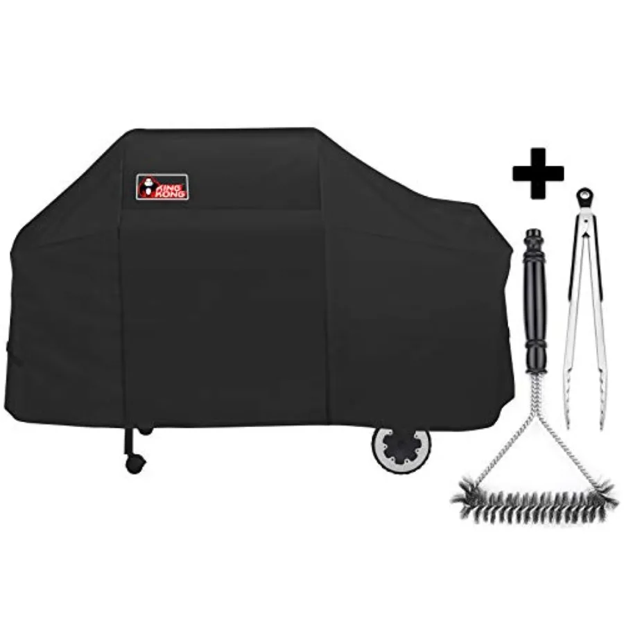 Kingkong 7552 Grill Cover for Weber Genesis Silver/Gold/ 2000-5500 Gas Grills with Brush and Tongs
Kingkong 7552 Grill Cover for Weber Genesis Silver/Gold/ 2000-5500 Gas Grills with Brush and Tongs